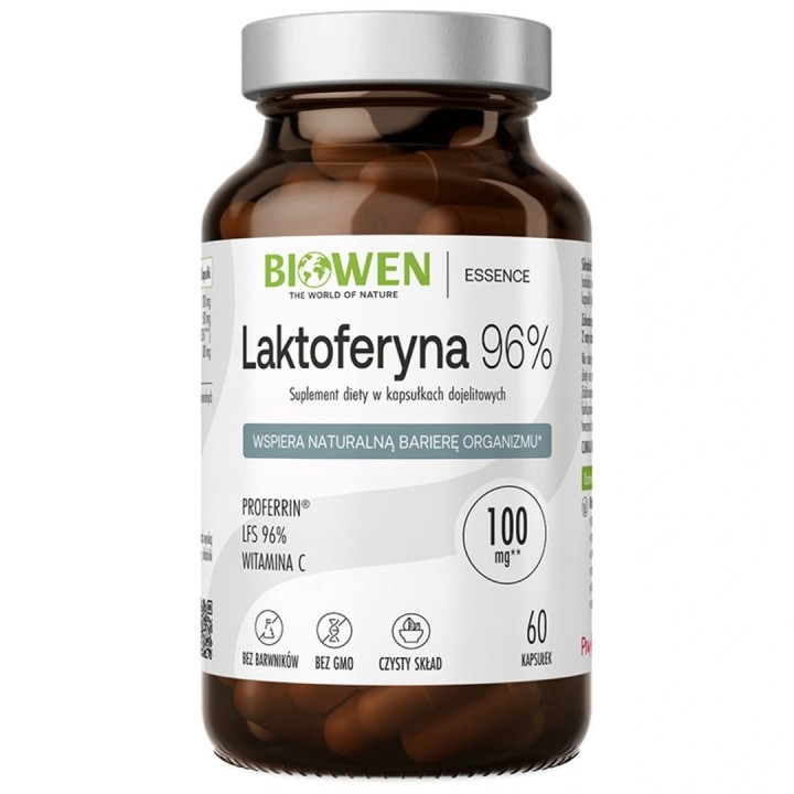 BIOWEN Lactoferrin 96% – integratore alimentare per uomini – 60 capsule