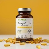 BIOWEN Omega 3 Forte 1000 mg EPA 500 mg DHA – integratore alimentare per l'uomo – 90 capsule