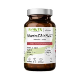 BIOWEN Vitamine D3 + K2 MK-7 – integratore alimentare per l'uomo – 90 capsule