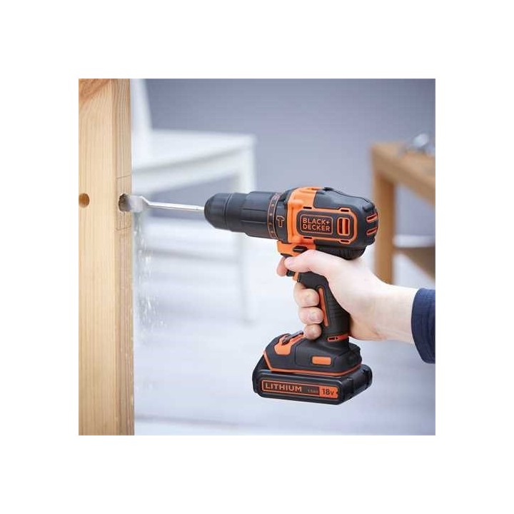 Black & Decker BDCHD18-QW trapano nero arancione 1400 RPM