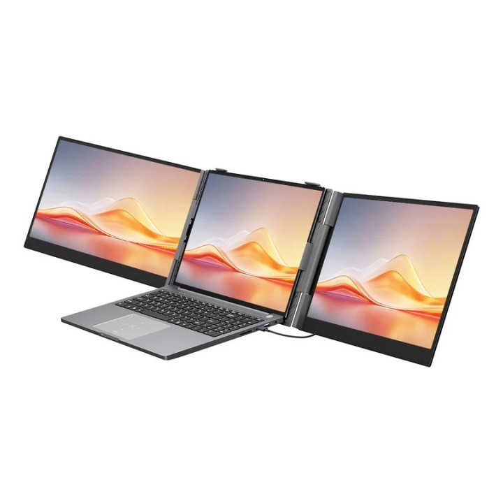 Blackview DCM6 Pro - 14 estensore schermo portatile per laptop con supporto dual-monitor e porte 2 USB-C