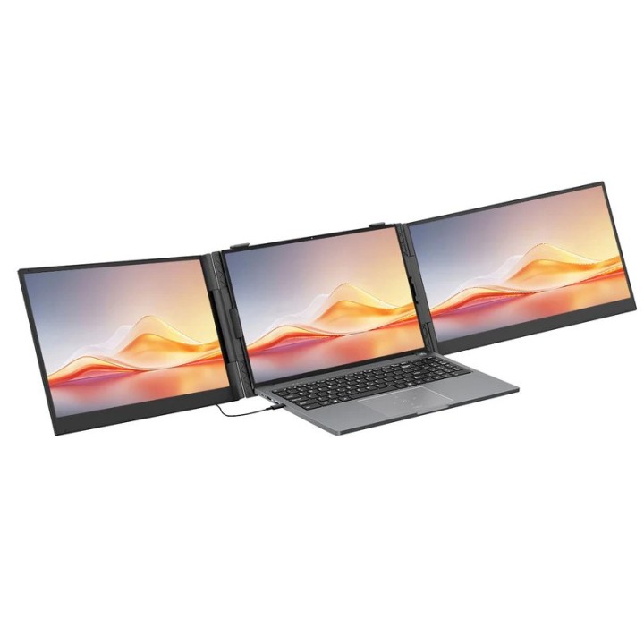 Blackview DCM6 Pro - 14 estensore schermo portatile per laptop con supporto dual-monitor e porte 2 USB-C