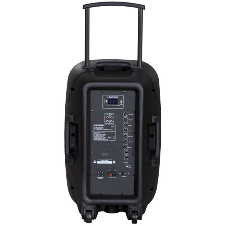 Blaupunkt PA12 altoparlante portatile 650 W altoparlante stereo portatile nero