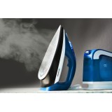 Blaupunkt SSP701 Stazione da stiro a vapore 3200 W 1.5 L Piastra in ceramica Nero Blu Bianco