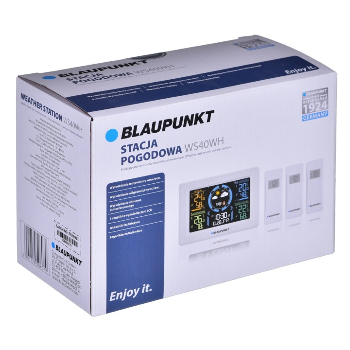 Stazione meteo con 3 sensori esterni Blaupunkt WS40WH