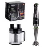 Braun MultiQuick 9 MQ 9195XLI 2 L Frullatore a immersione 1200 W nero acciaio inossidabile