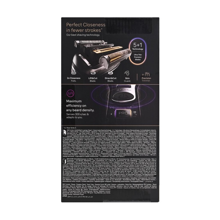 Braun Serie 9 Pro+ 9615S Foil rasoio nero grigio