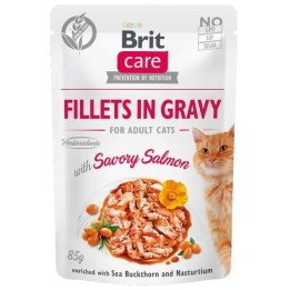BRIT Care Filetti in salsa salmone filetti in salsa - cibo umido per gatti - 85 g