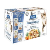 BRIT Care Filetti in gelatina Scatola gusti - cibo umido per gatti - 12 x 85g
