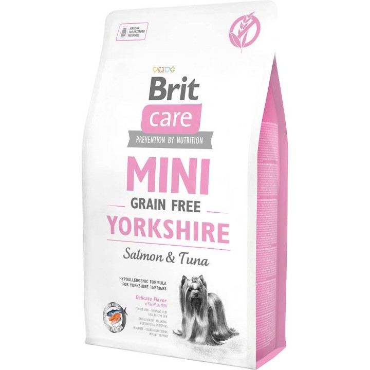 BRIT Care Mini Yorkshire Grain Free Salmone con tonno - cibo secco per cani - 2 kg