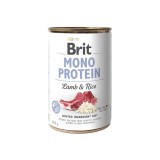 BRIT MONO PROTEIN Cibo umido per cani agnello con riso 400 g