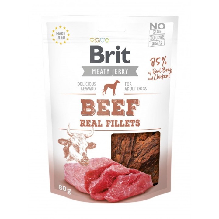BRIT Meaty Jerky filetti di manzo - snack per cani - 200 g