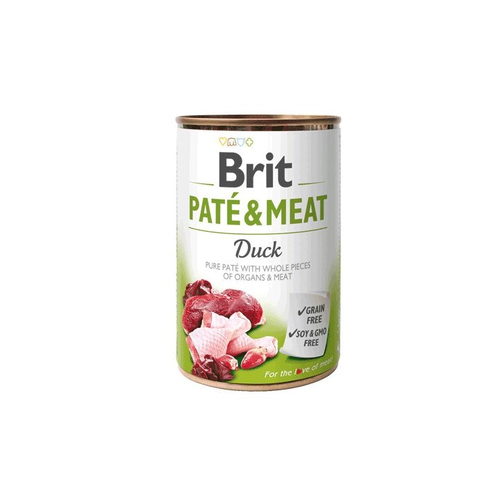 BRIT Paté&Carne adulto anatra - cibo umido per cani - 400 g