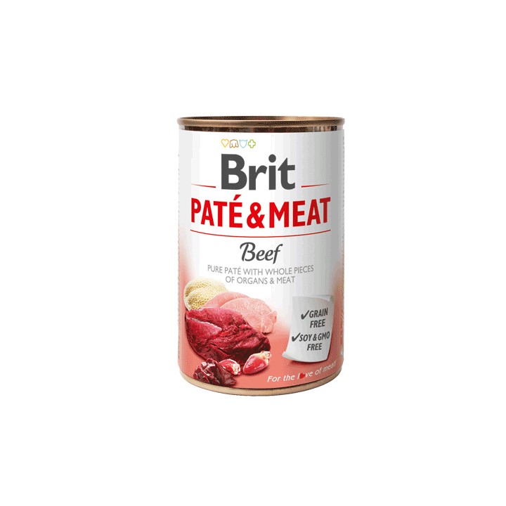 BRIT Paté & Carne con manzo - cibo umido per cani - 400g