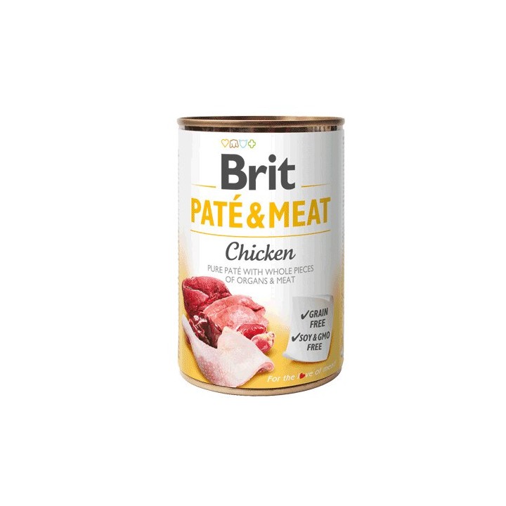 BRIT Paté & Carne con pollo - cibo umido per cani - 400g