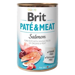 BRIT Paté & Carne con salmone - cibo umido per cani - 400g