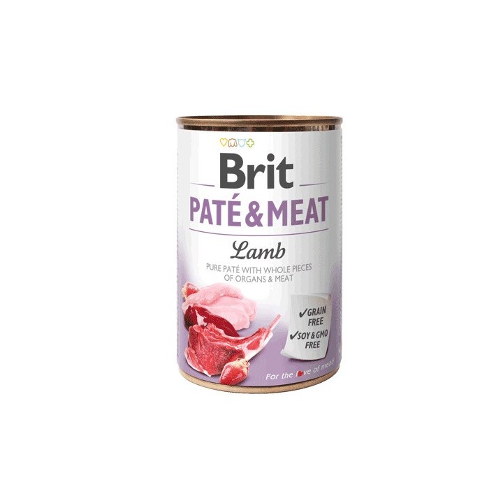 BRIT Paté & Carne con agnello - cibo umido per cani - 400g