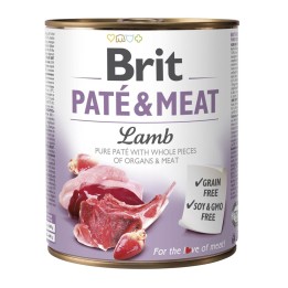 BRIT Paté & Carne con agnello - cibo umido per cani - 800g