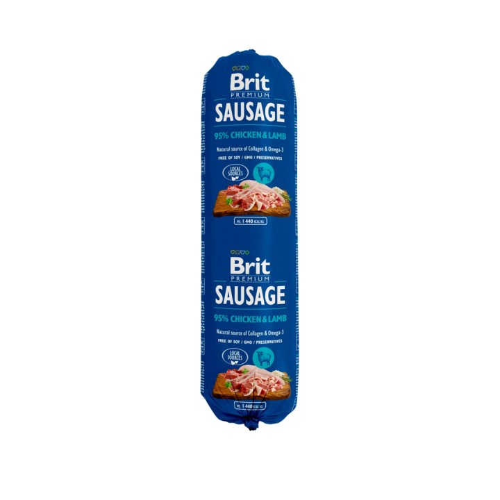 BRIT Premium Sausage Pollo e agnello - cibo umido per cani - 800g