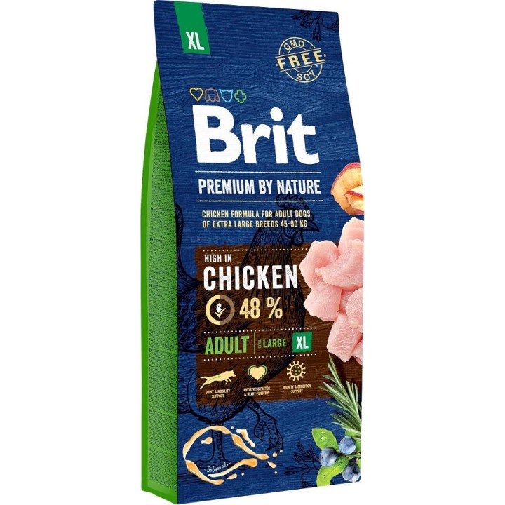 BRIT Premium by Nature Adult XL Pollo - cibo secco per cani - 15 kg