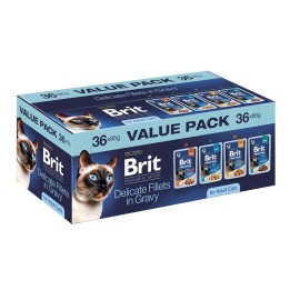 BRIT Premium by Nature Filetti delicati in salsa Box - cibo umido per gatti - 36x85g
