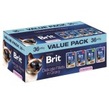 BRIT Premium by Nature Filetti delicati in salsa Sterilised Box - cibo umido per gatti - 36x85g