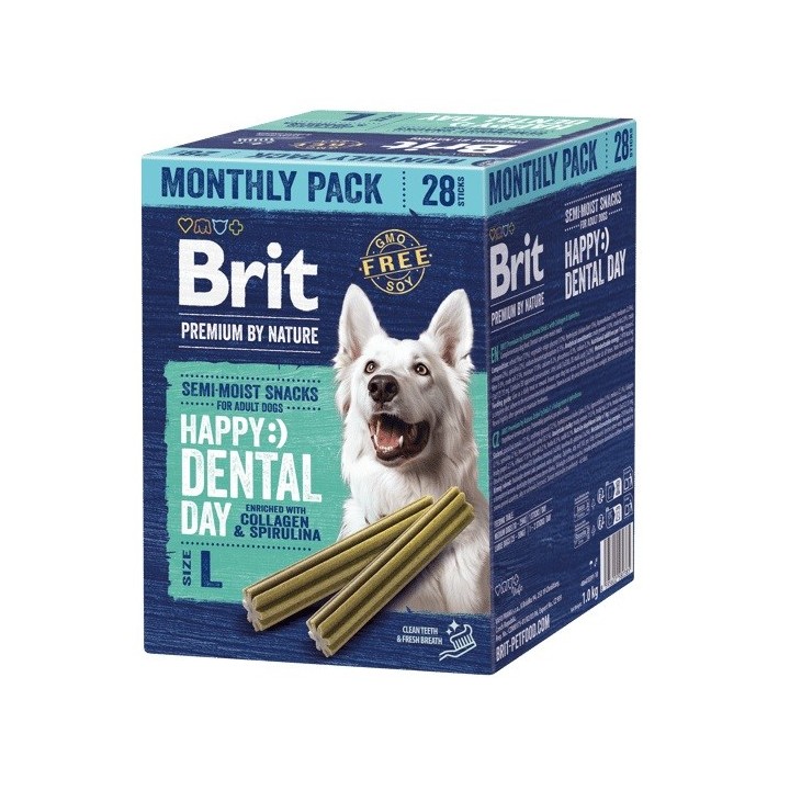 BRIT Premium by Nature Dog Dental snacks L - snack per cani - 28 pz
