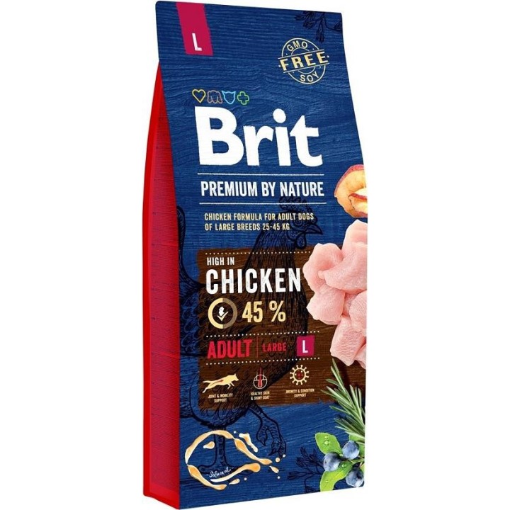 BRIT Premium by Nature Junior L Pollo - cibo secco per cani - 15 kg