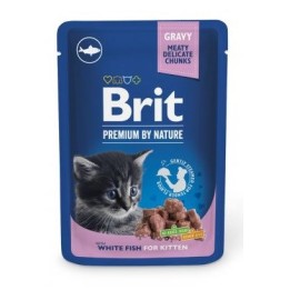 BRIT Premium by Nature gattino pesce bianco - cibo umido per gatti - 100 g