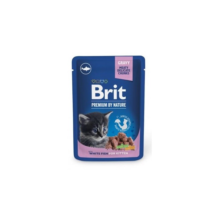 BRIT Premium by Nature gattino pesce bianco - cibo umido per gatti - 100 g