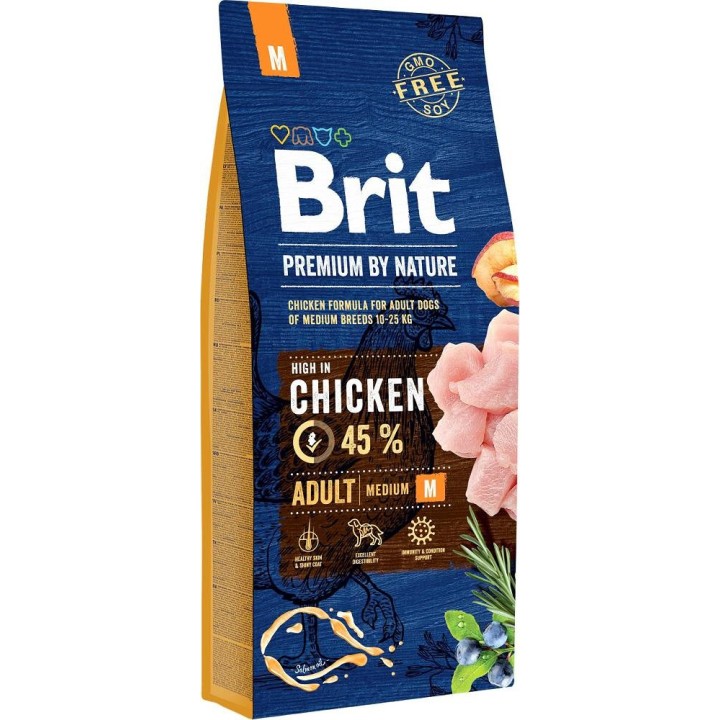 BRIT Premium by Nature Medium Pollo - cibo secco per cani - 15 kg