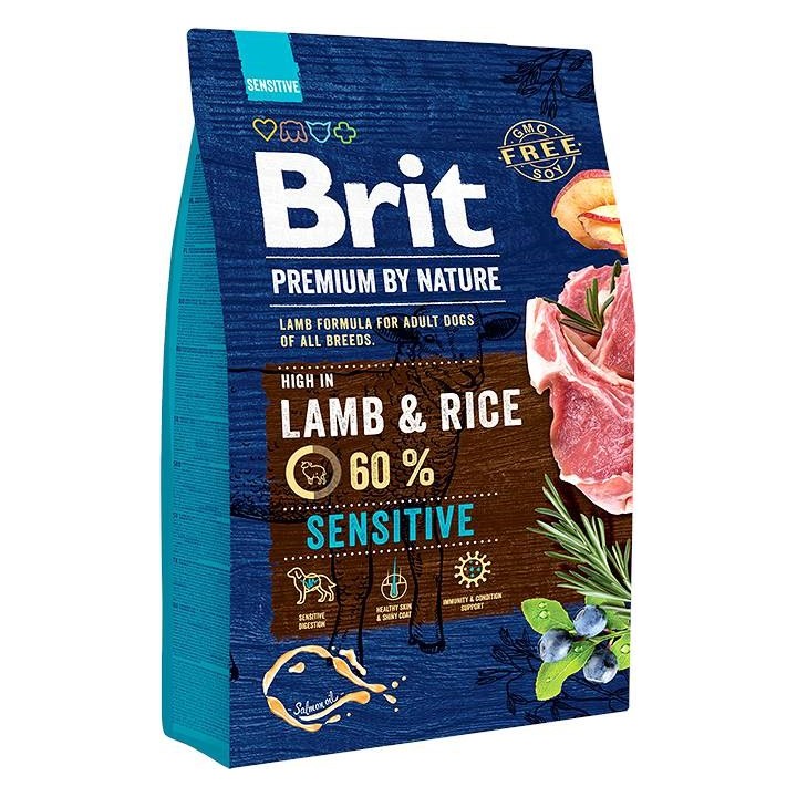 BRIT Premium by Nature Sensitive Agnello con riso - cibo secco per cani - 3 kg