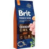 BRIT Premium by Nature Sport pollo - cibo secco per cani - 15 kg