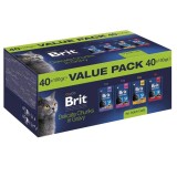 BRIT Premium by Nature Value pack Adult Box - cibo umido per gatti - 40x100g