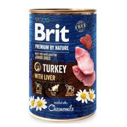 BRIT Premium by nature Junior Tacchino con fegato - cibo umido per cani - 400g