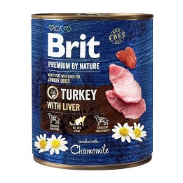 BRIT Premium by nature Junior Tacchino con fegato - cibo umido per cani - 800g