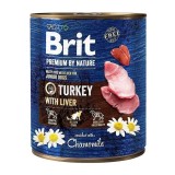 BRIT Premium by nature Junior Tacchino con fegato - cibo umido per cani - 800g