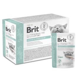 BRIT VD Urinary and Stress Relief Pouch - cibo umido per gatti - 12x85g