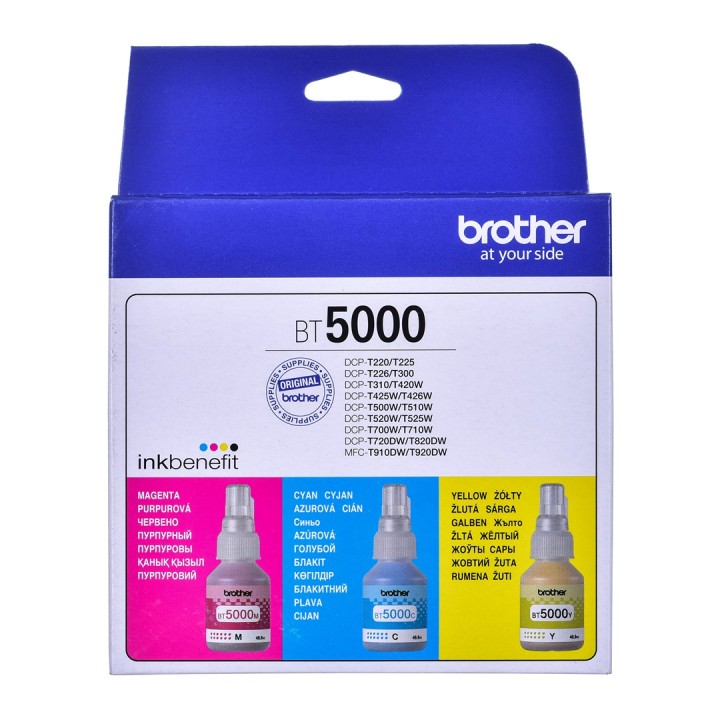Brother BT5000CLVAL cartuccia inchiostro 3 pezzi compatibile ciano magenta giallo