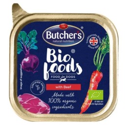 BUTCHER'S Bio Foods con manzo - Cibo umido per cani - 150 g