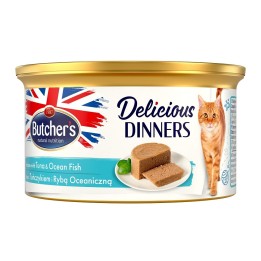 BUTCHER'S CLASSIC DELICIOUS DINNERS Cibo umido per gatti Mousse Tonno e pesce marino 85 g