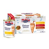 BUTCHER'S Delicious Dinners selezione carnea in jelly - cibo umido per gatti - 6 x 400g