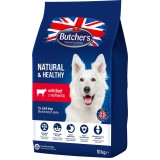 BUTCHER'S Natural&Healthy con manzo - cibo secco per cani - 10 kg