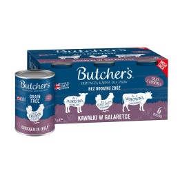 BUTCHER'S Original Mega pack mix bocconcini in jelly - cibo umido per cani - 6 x 400g