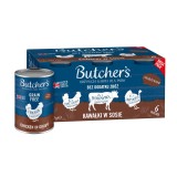 BUTCHER'S Original Mega pack mix con verdure in salsa - cibo umido per cani - 6 x 400g