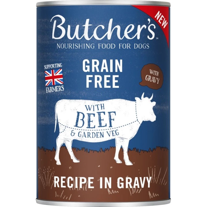 BUTCHER'S Original Mega pack mix con verdure in salsa - cibo umido per cani - 6 x 400g