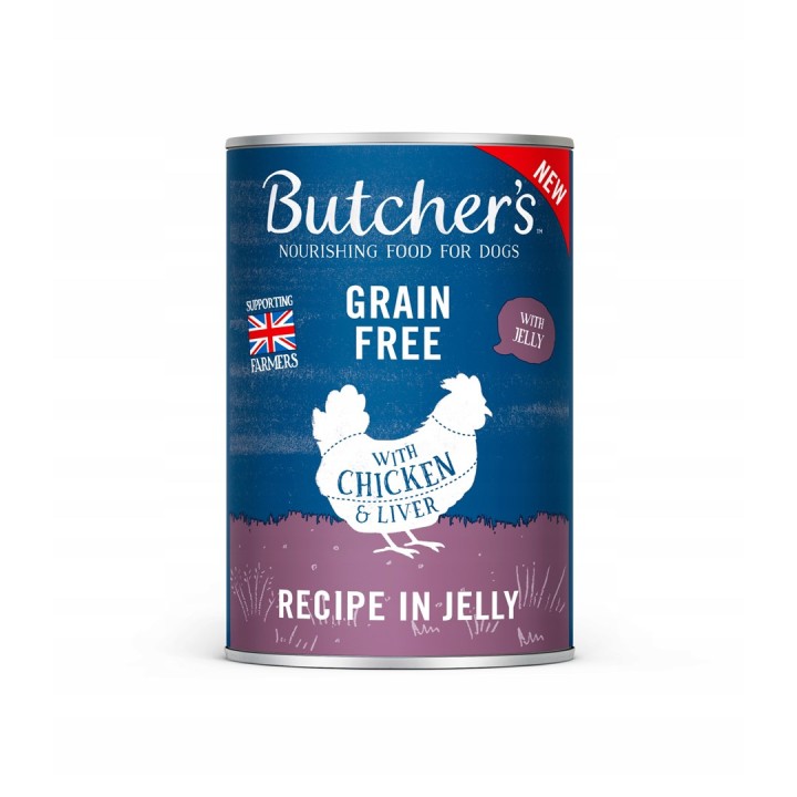 BUTCHER'S Original Recipe in Jelly pollo - cibo umido per cani - 400g
