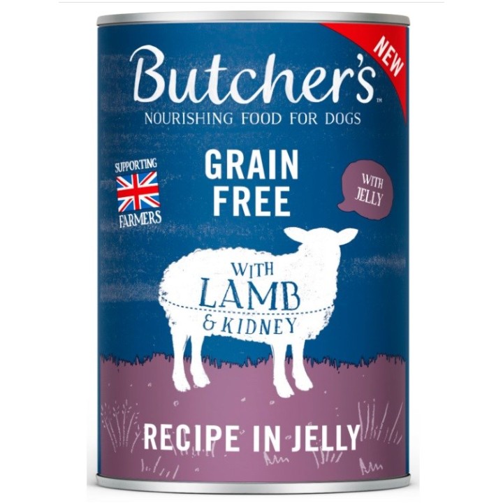 BUTCHER'S Original Recipe in gelatina Agnello - cibo umido per cani - 400g