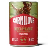 CARNILOVE Dog Anatra e Fagiano - cibo umido per cani - 400g