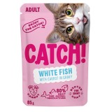 CATCH Pesce bianco e carota in salsa - cibo umido per gatti - 85g